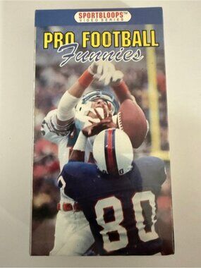 Pro Football Funnies VHS Sportbloops Sealed Vintage Football Bloopers Tape